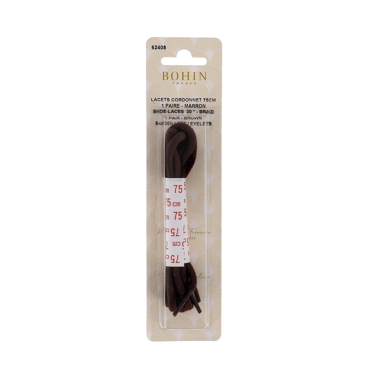 SHOE LACES BROWN 75 cm x 1PAIR Bli