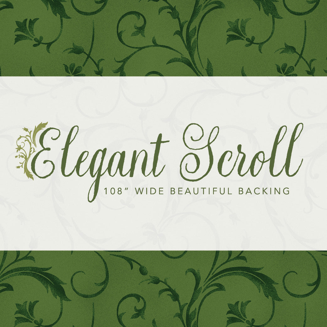 Beautiful Backing 108" - Elegant Scroll