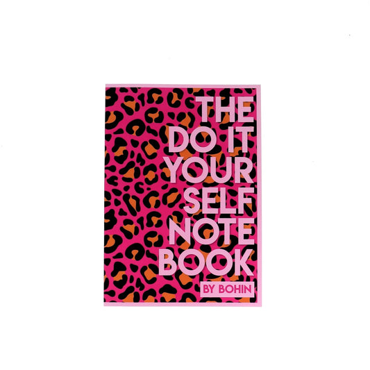DIY NOTE BOOK - A5 - FUCHSIA POP LEOPARD