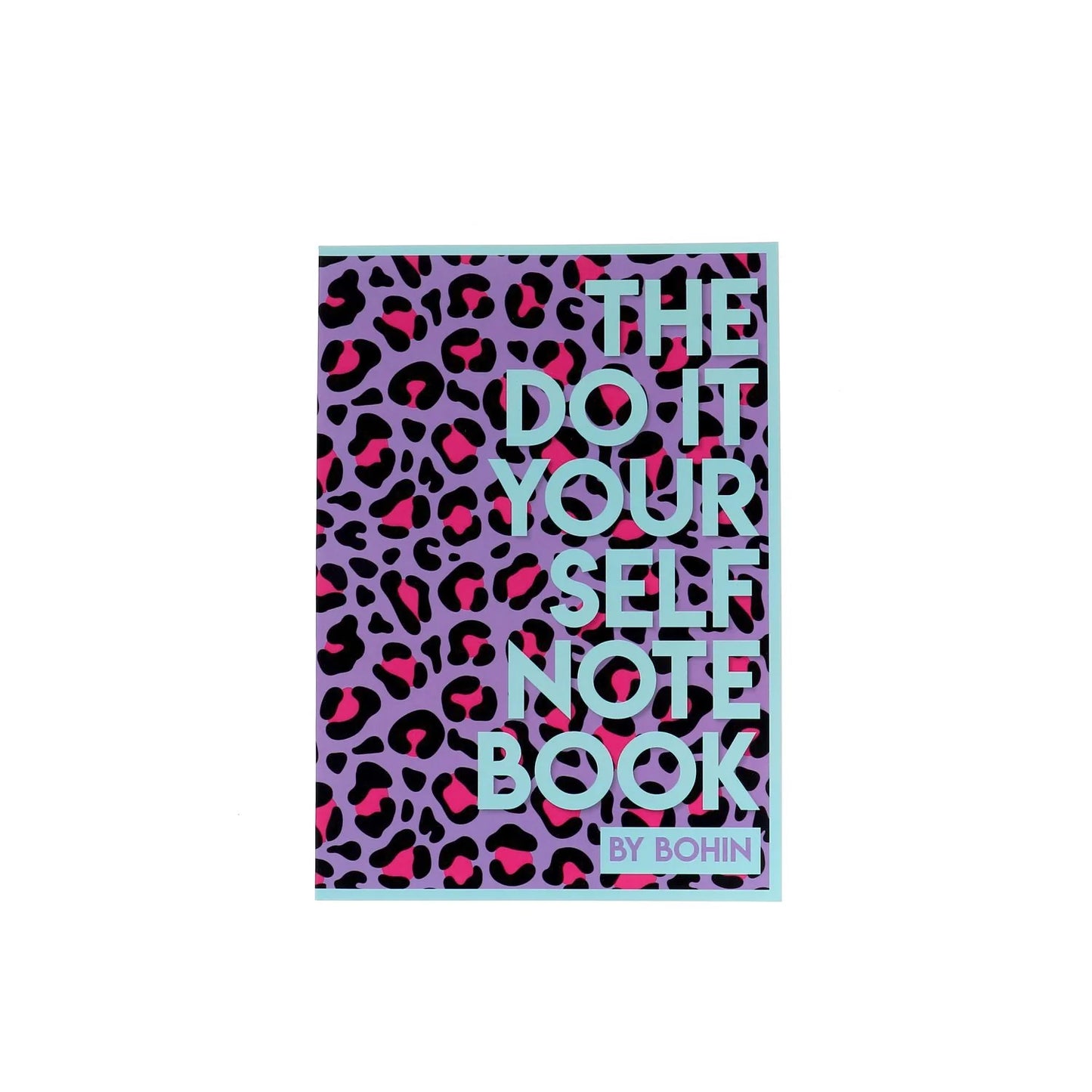 DIY NOTE BOOK - A5 - PURPLE POP LEOPARD