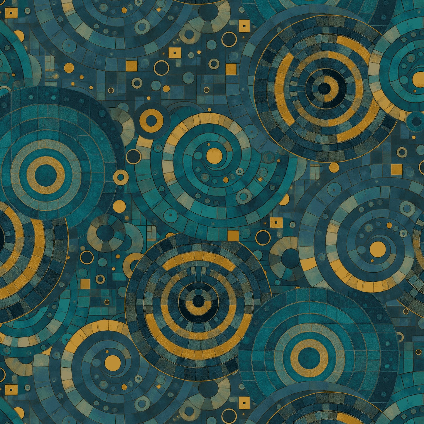 1034-73 Cat-Tastic Swirling Tiles