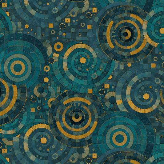 1034-73 Cat-Tastic Swirling Tiles