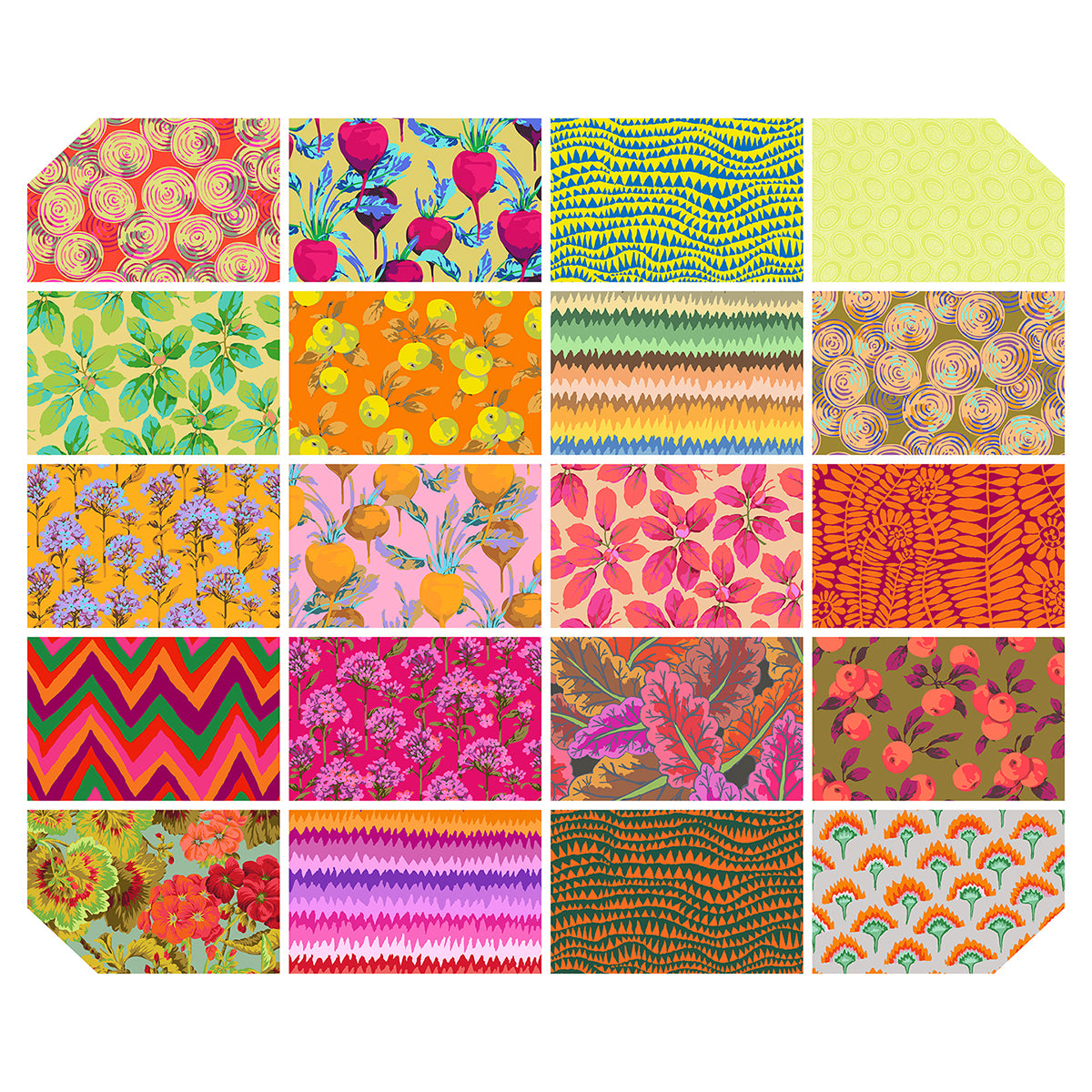 FB4FQGP.FEB2027WARM Kaffe Fassett Collective February 2027 February 2027- Fat Quarter Warm -20pcs