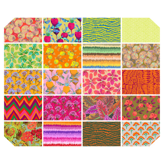 FB6CPGP.FEB2027WARM Kaffe Fassett Collective February 2027 February 2027 - 5in Charm Pack - Warm - 42pcs