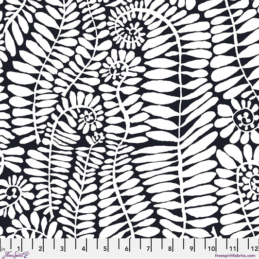 PWBM085.BLACKWHITE Kaffe Fassett Collective February 2027 Fronds - Black White