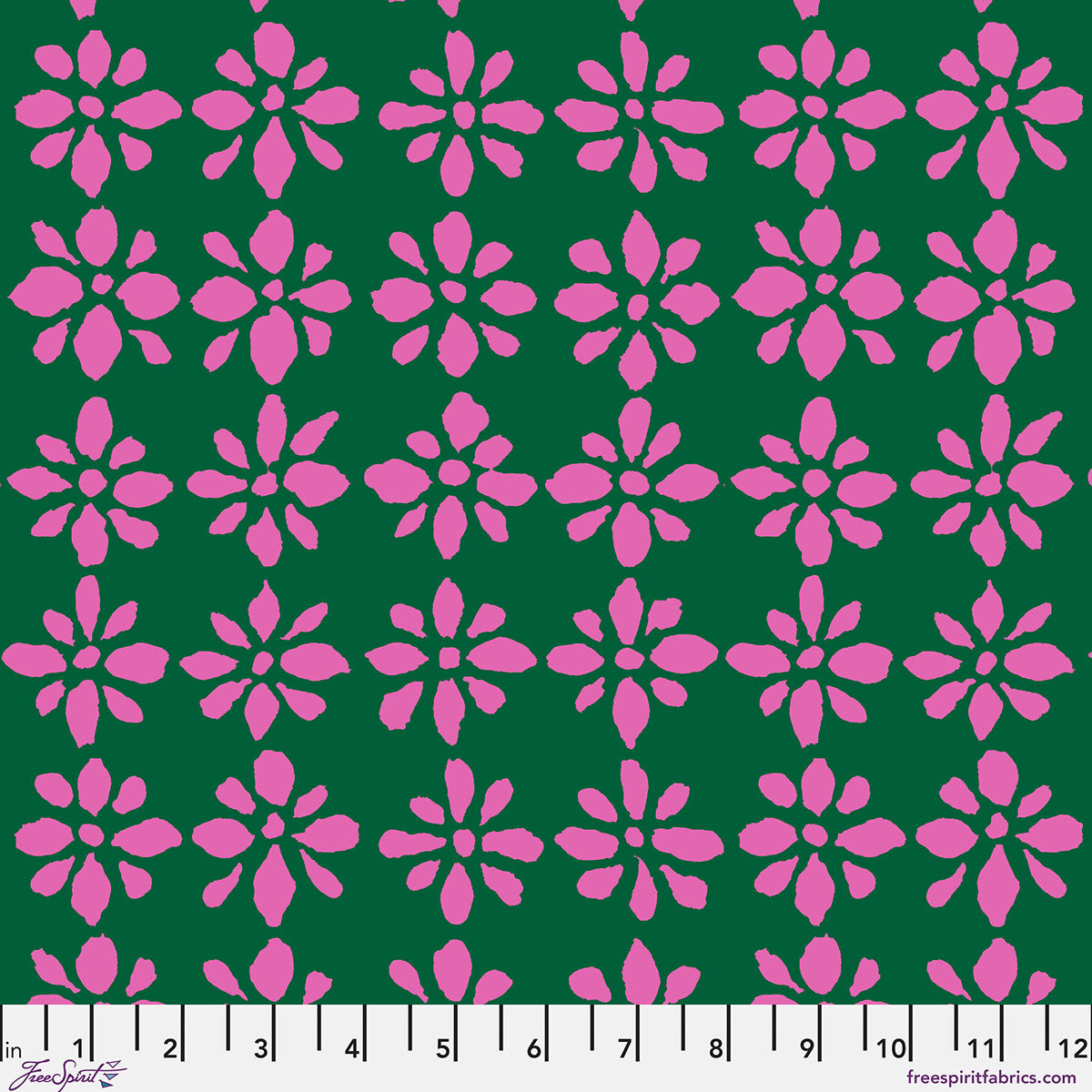 PWBM094.EMERALD Kaffe Fassett Collective February 2027 Snow Flower - Emerald
