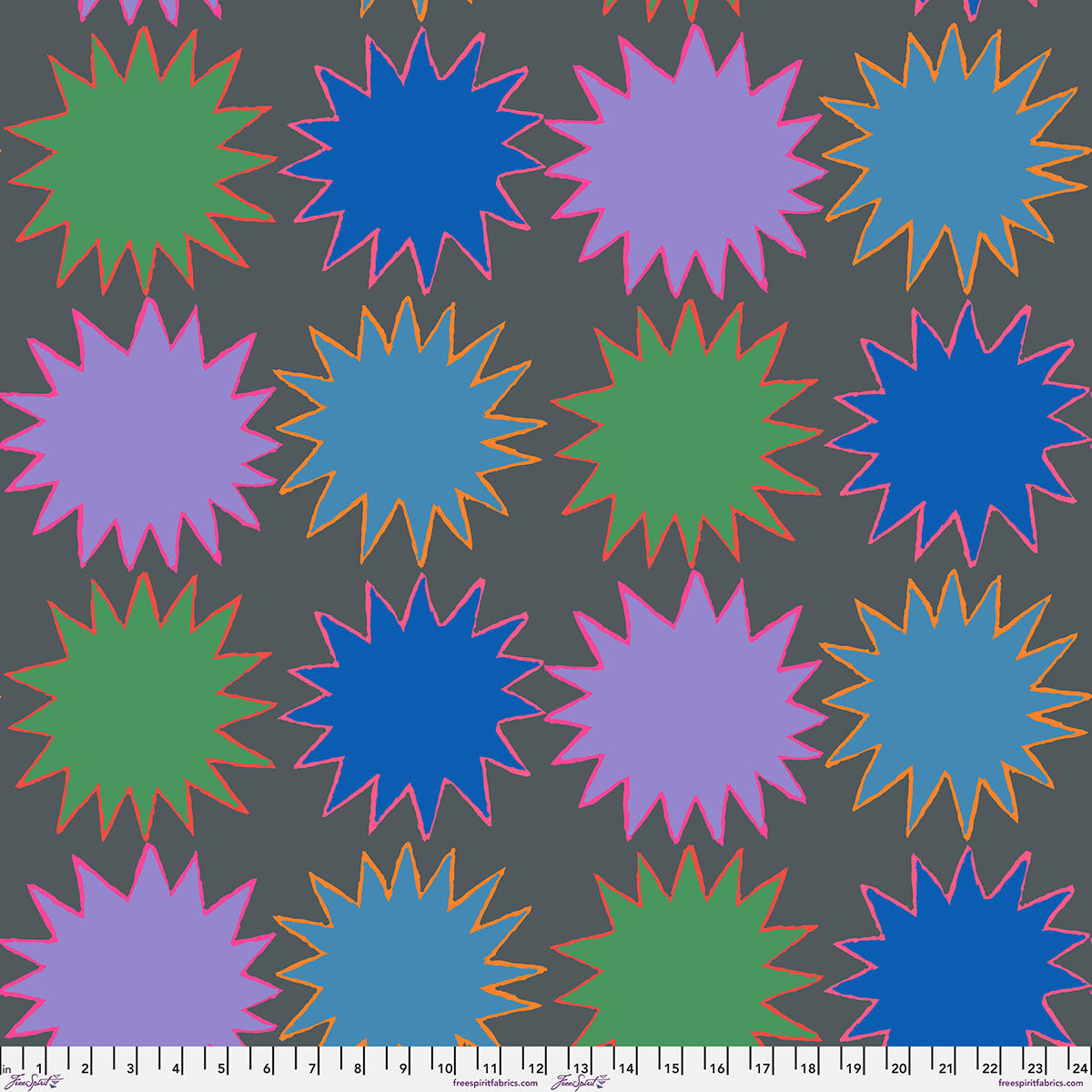 PWGP216.BLUE Kaffe Fassett Collective February 2027 Blast - Blue