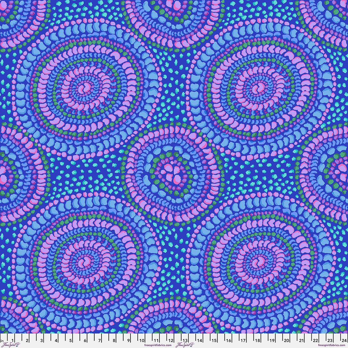 PWGP217.BLUE Kaffe Fassett Collective February 2027 Bean Mosaic - Blue