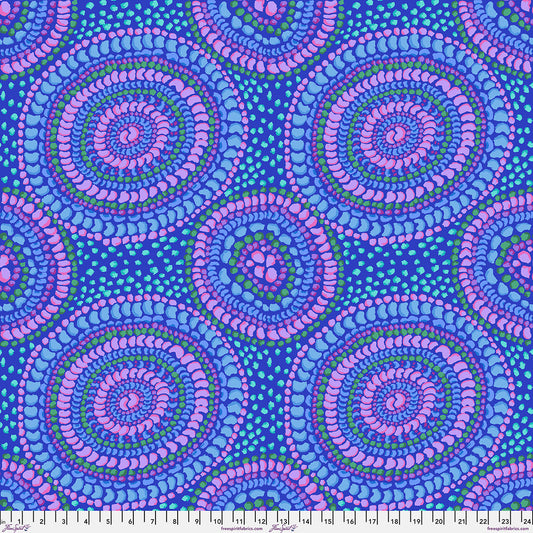 PWGP217.BLUE Kaffe Fassett Collective February 2027 Bean Mosaic - Blue