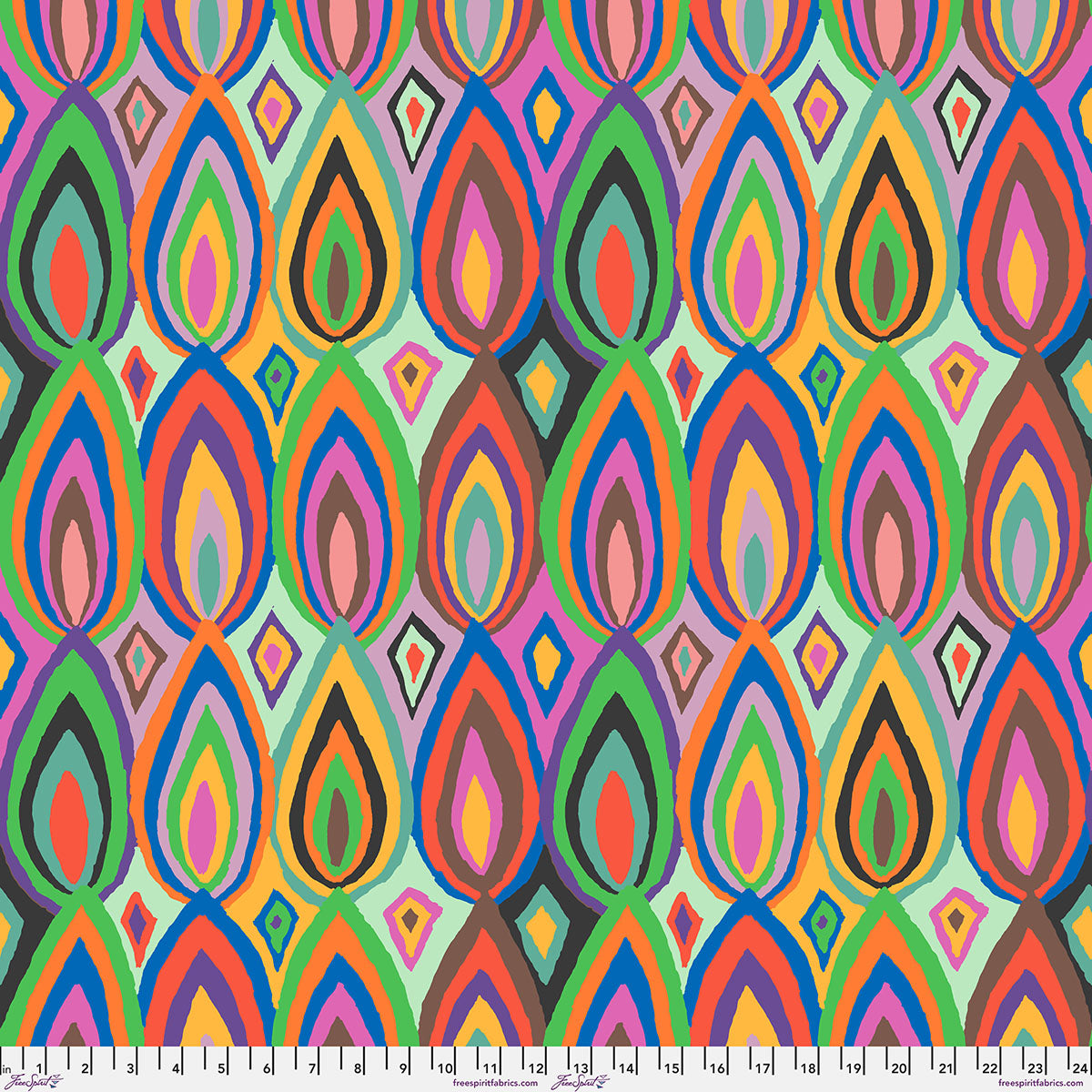 PWGP219.MULTI Kaffe Fassett Collective February 2027 Flame - Multi