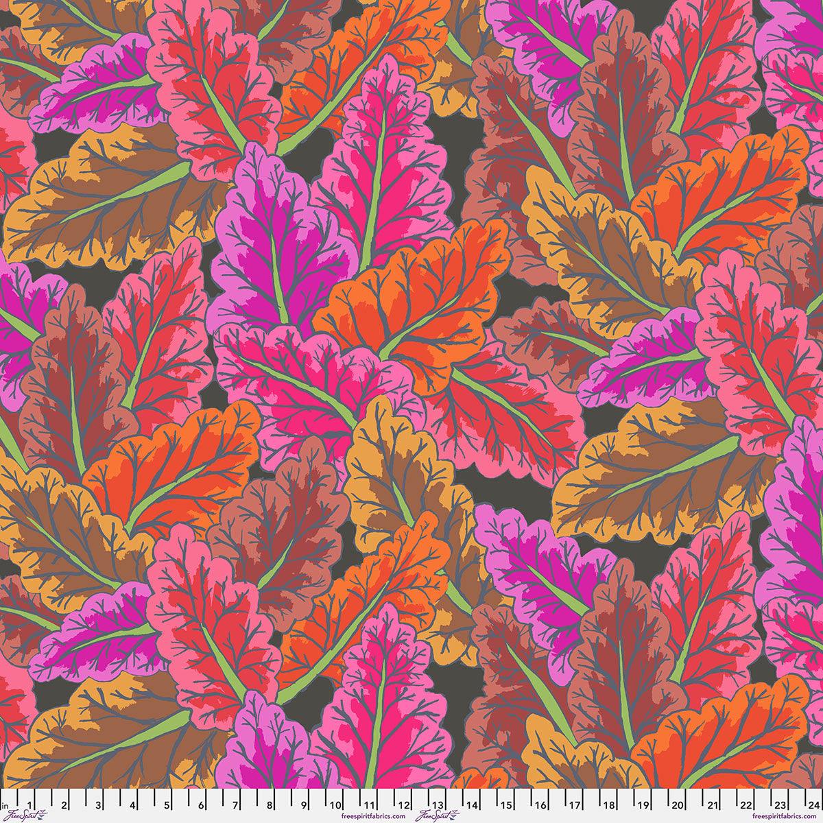 PWGP220.RED Kaffe Fassett Collective February 2027 Foliage - Red