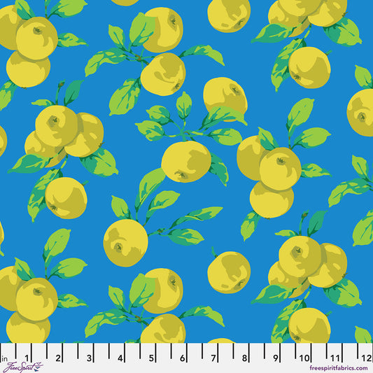 PWMD001.BLUE Kaffe Fassett Collective February 2027 Apples - Blue