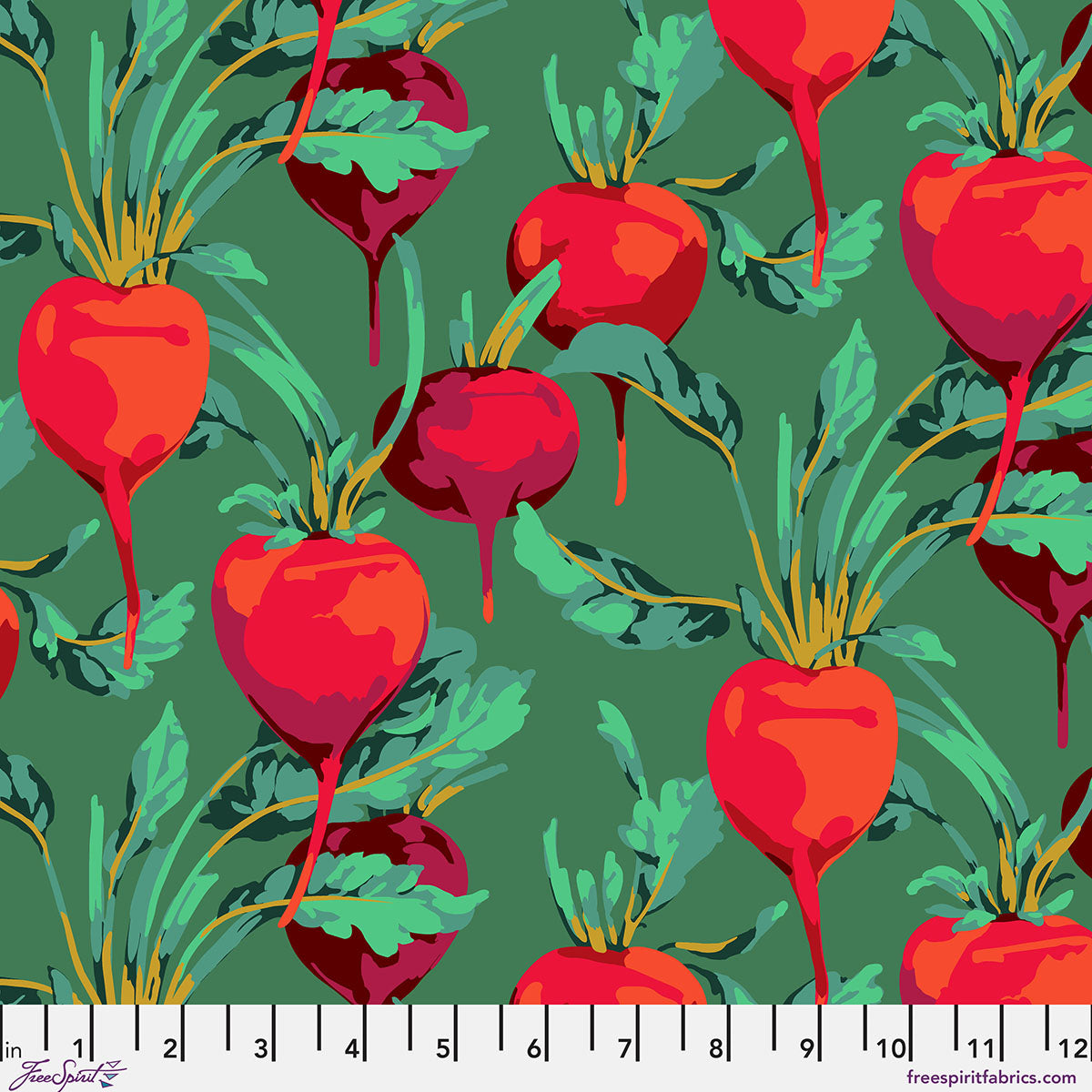 PWMD002.GREEN Kaffe Fassett Collective February 2027 Beets - Green