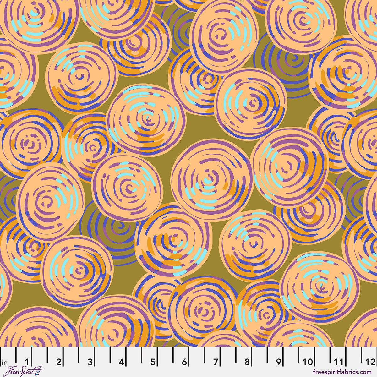 PWMD003.GOLD Kaffe Fassett Collective February 2027 Beet Rings - Gold