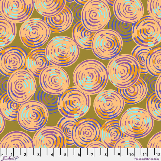 PWMD003.GOLD Kaffe Fassett Collective February 2027 Beet Rings - Gold