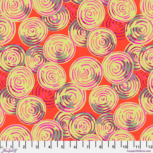 PWMD003.RED Kaffe Fassett Collective February 2027 Beet Rings - Red
