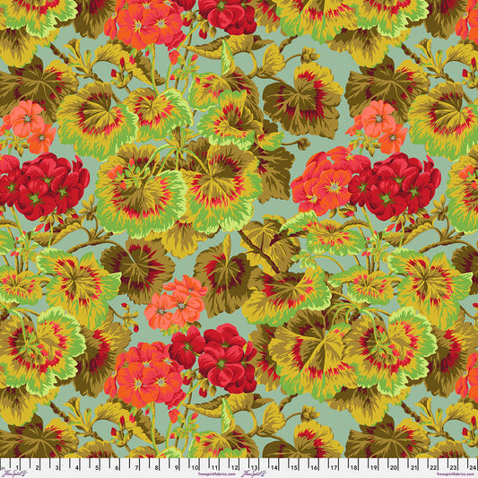 PWPJ007.SAGE Kaffe Fassett Collective February 2027 Geranium - Sage