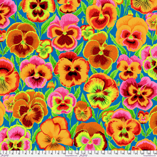 PWPJ143.BRIGHT Kaffe Fassett Collective February 2027 Big Pansies - Bright