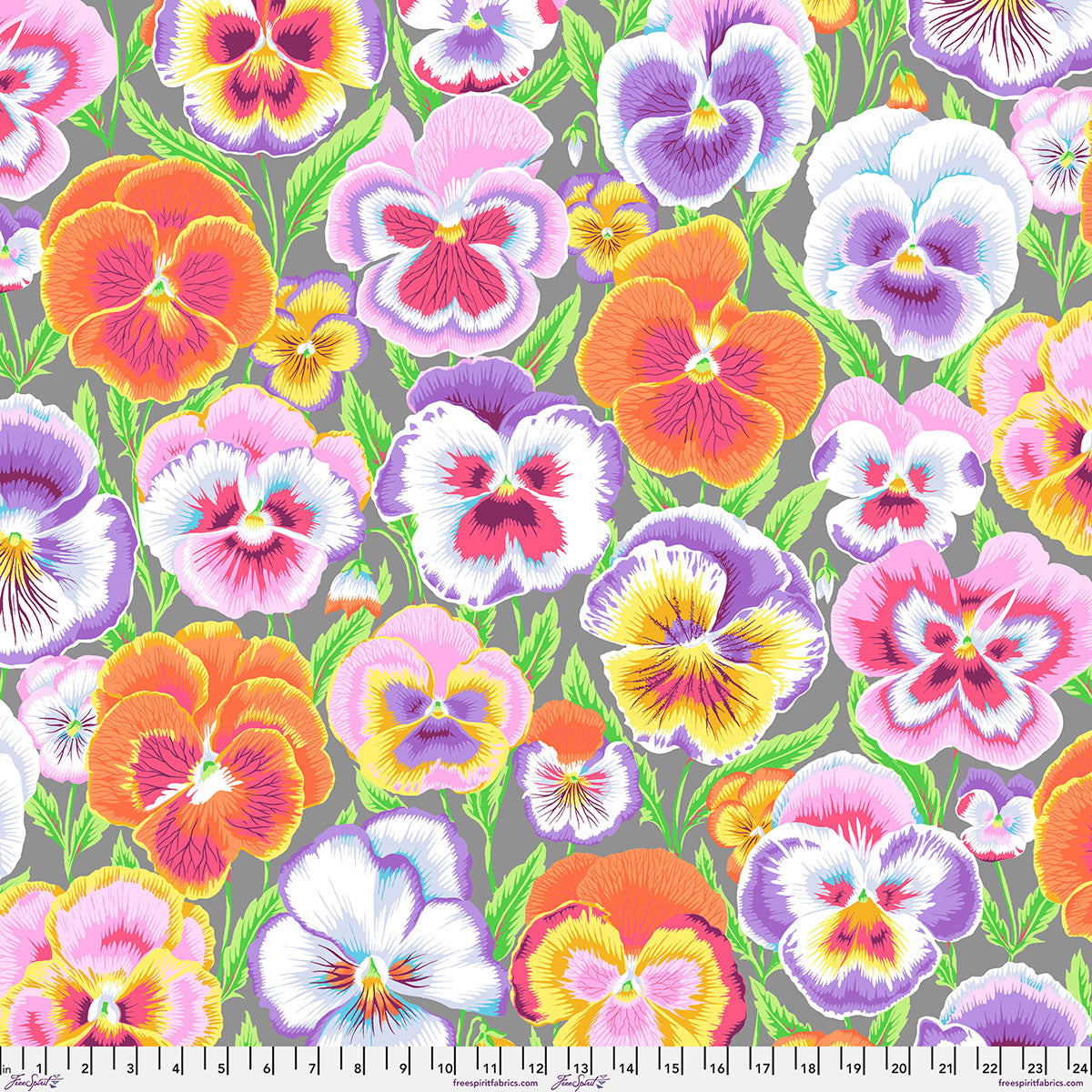 PWPJ143.PASTEL Kaffe Fassett Collective February 2027 Big Pansies - Pastel