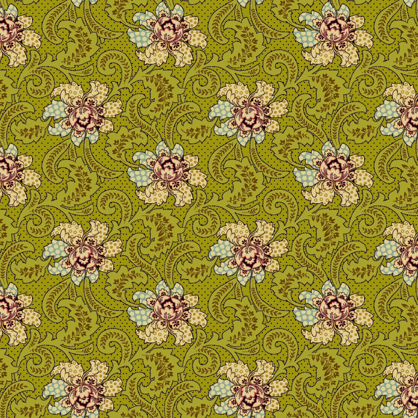 1111-66 FLOWER POT PRINTS FANCIES AND FOULARDS