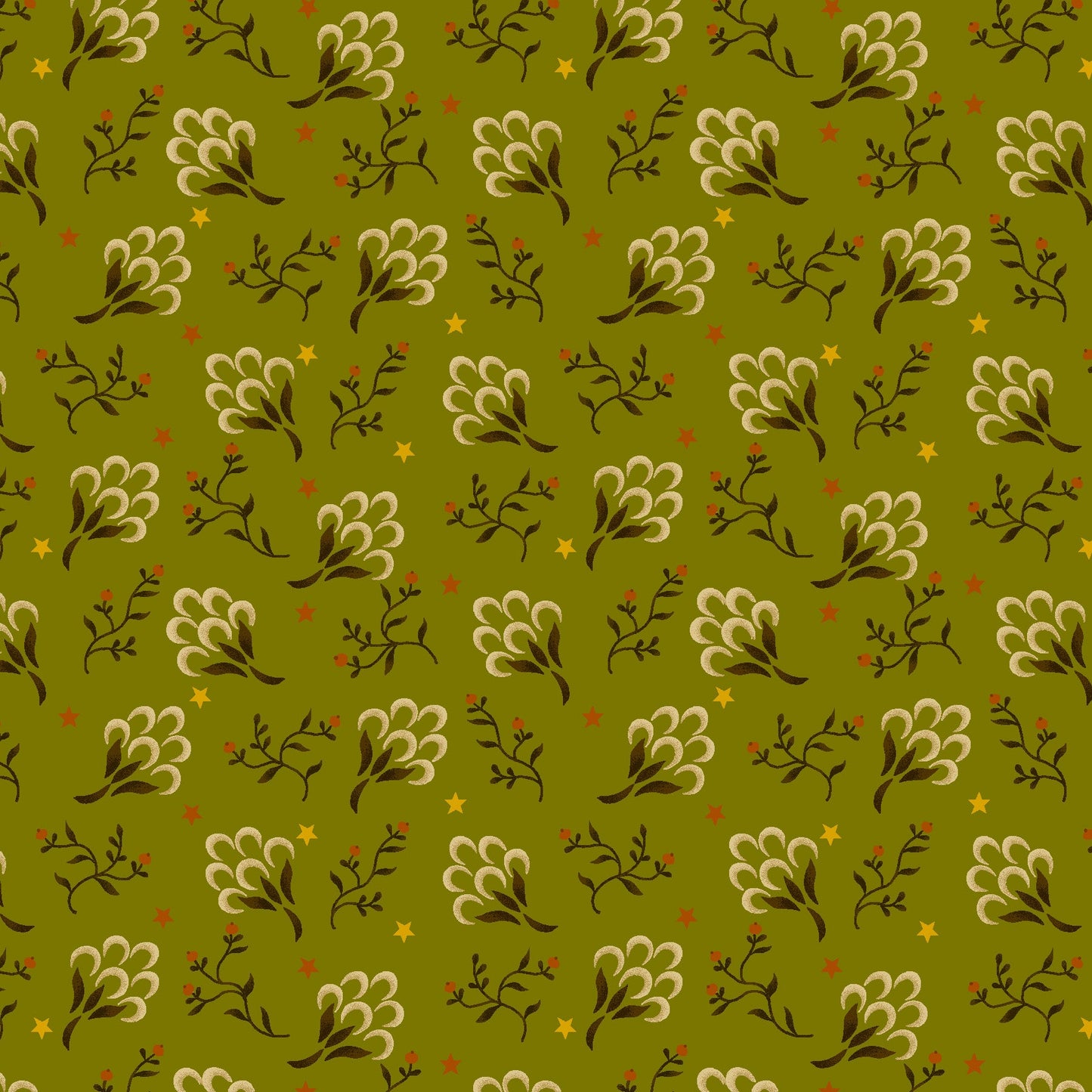 1118-66 FLOWER POT PRINTS CLOVER PATCH