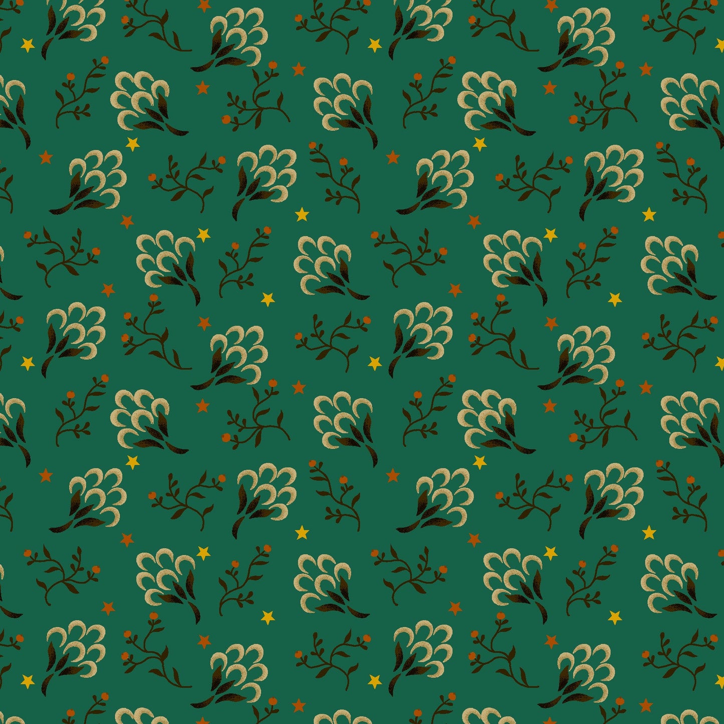 1118-77 FLOWER POT PRINTS CLOVER PATCH