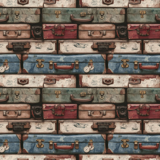 1140-87 Time Traveler Suitcase Row