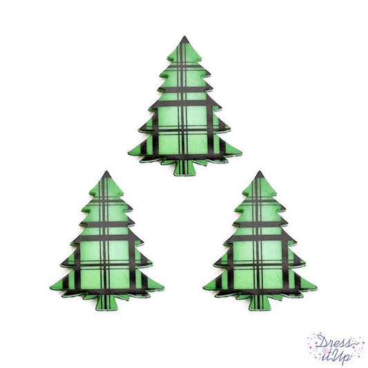 12370 GREEN PLAID TREE