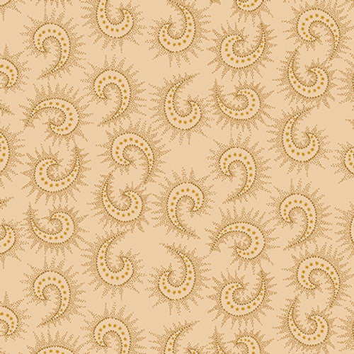 1442-33 BUTTER CHURN BASICS BEIGE SPIKED PAISLEY
