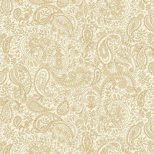 1444-44 BUTTER CHURN BASICS CREAM SMALL PAISLEY