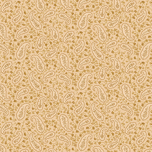 1445-33 BUTTER CHURN BASICS BEIGE VINTAGE FOULARD