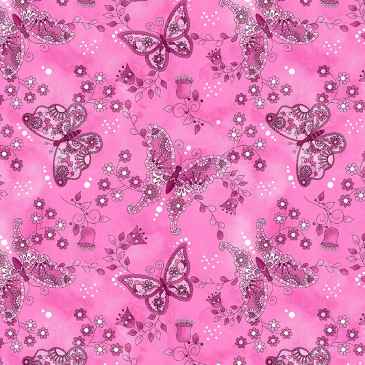 1447-22 Be A Wildflower Butterfly Mono