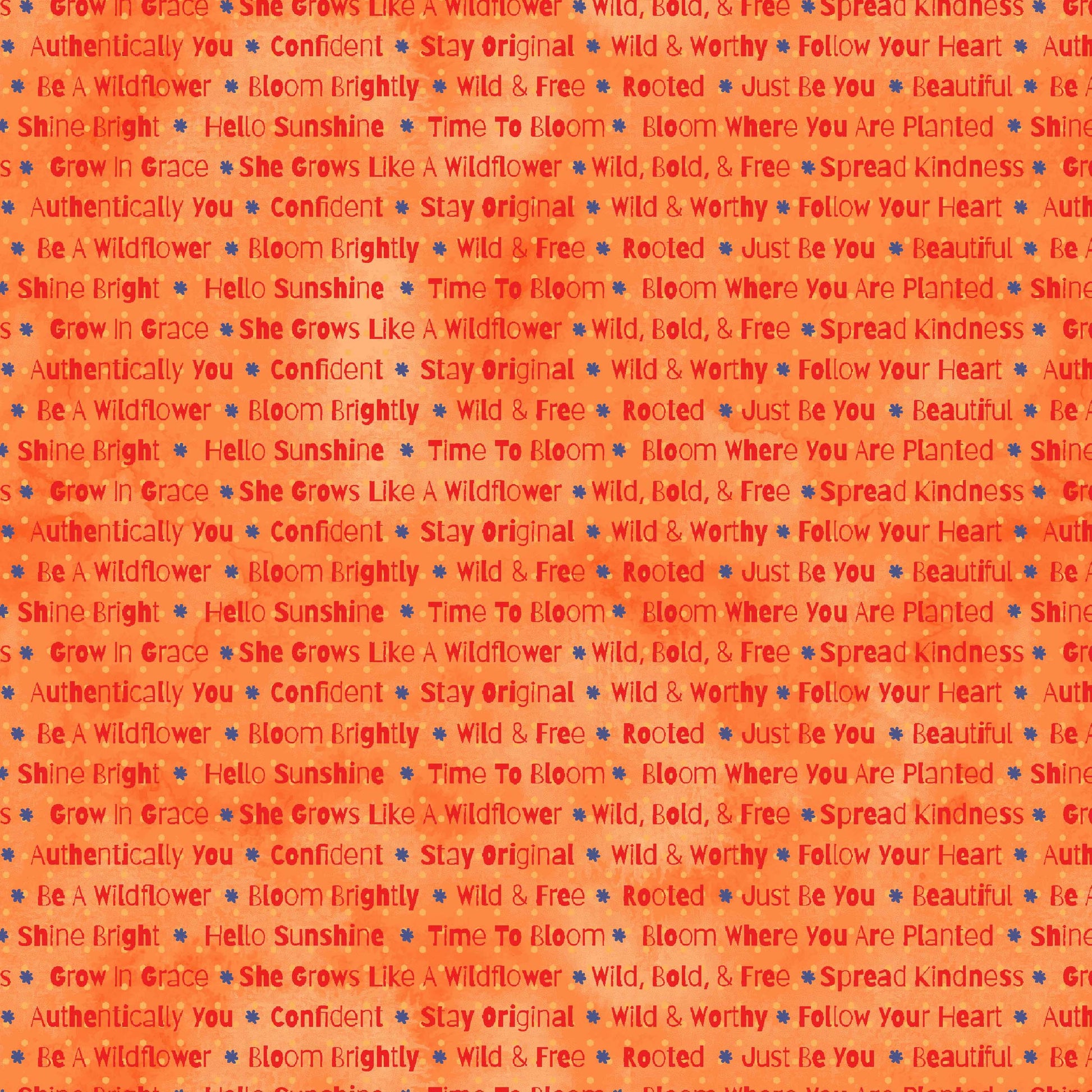 1449-33 Be A Wildflower Word Print