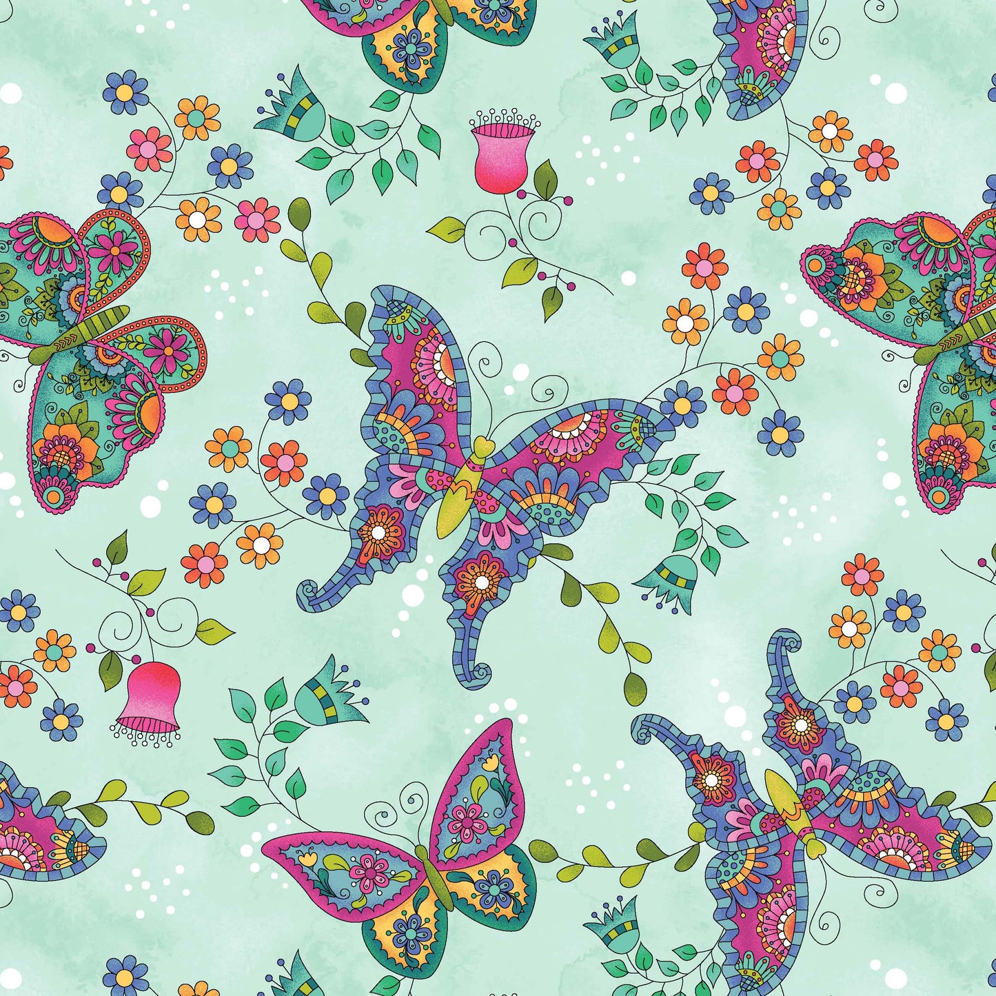 1452-16 Be A Wildflower Butterflies