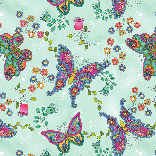 1452-16 Be A Wildflower Butterflies