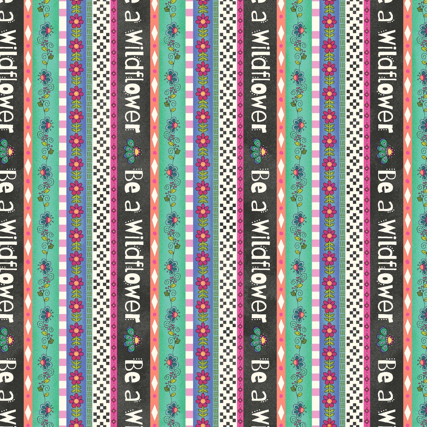 1457-99 Be A Wildflower Stripe