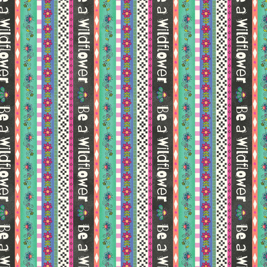 1457-99 Be A Wildflower Stripe