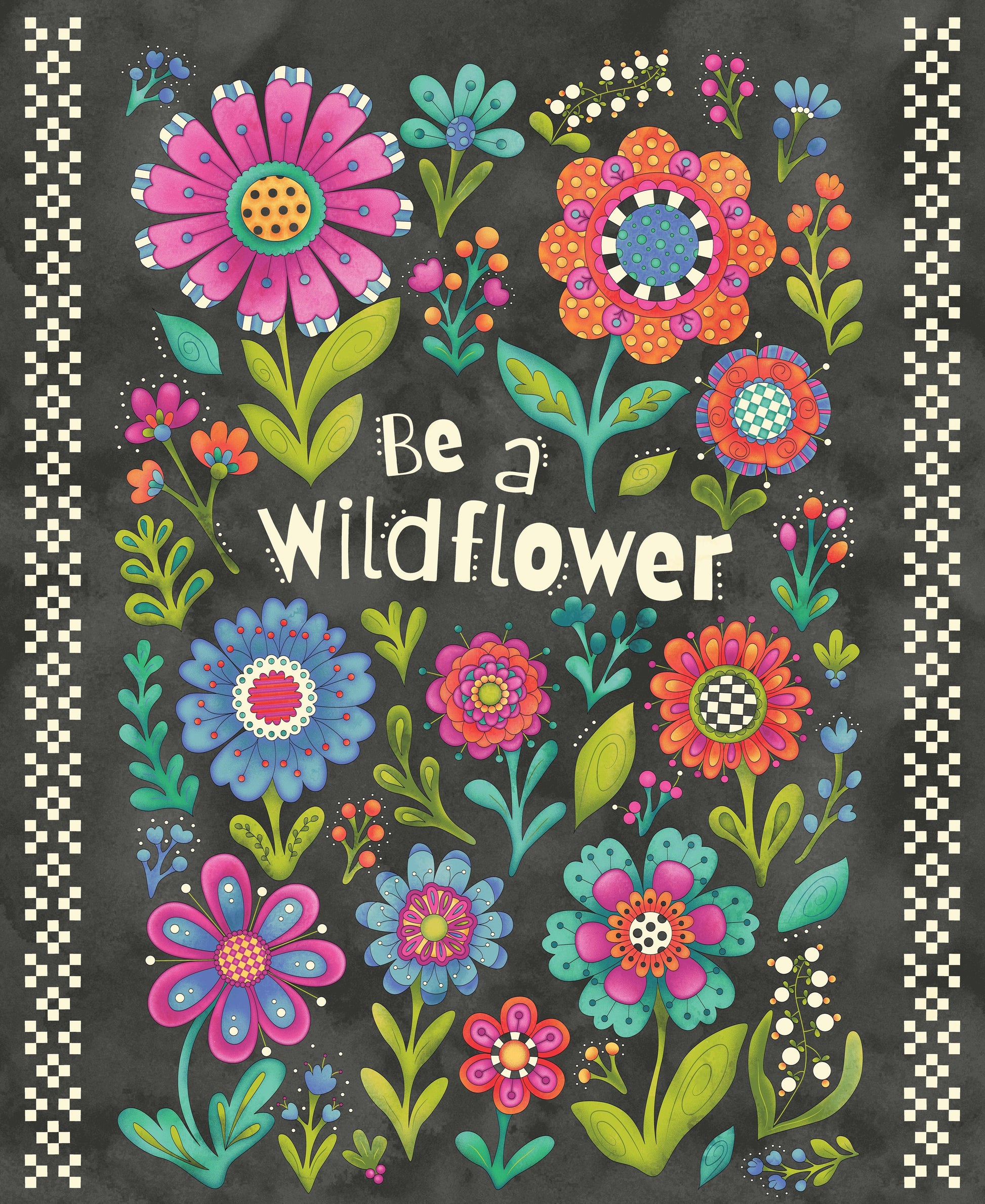 1459P-99 Be A Wildflower Panel