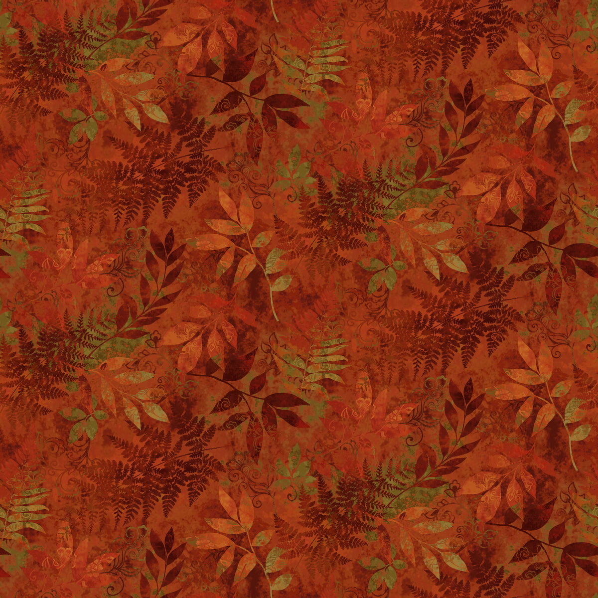 1587-35 Red Harvest Lane Ferns and Foliage