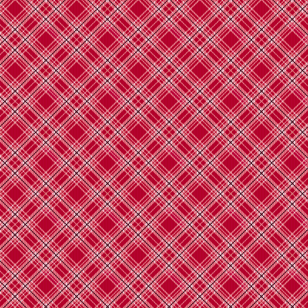 1726-80 Holiday Labs Diagonal Plaid