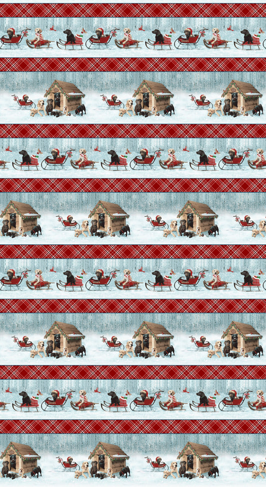 1732-18 Holiday Labs Border Stripe