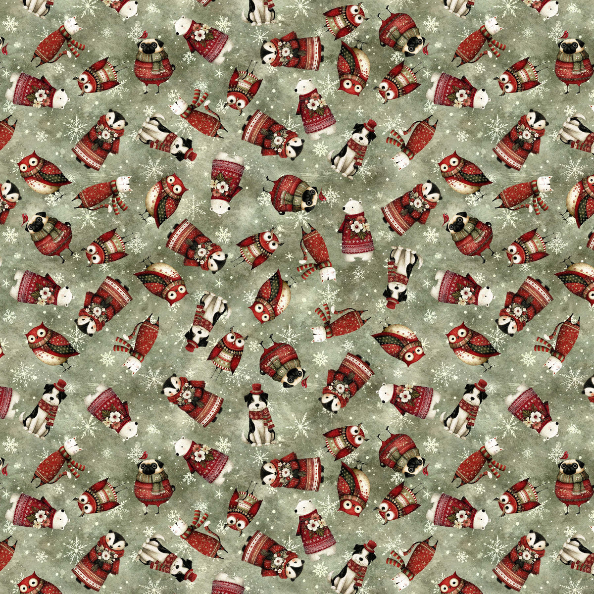 1790F-61 Cute as the Dickens - Flannel Critter Toss