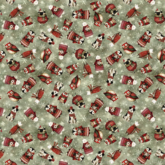 1790F-61 Cute as the Dickens - Flannel Critter Toss