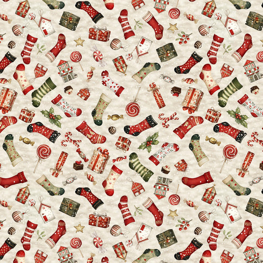 1791F-102 Cute as the Dickens - Flannel Stockings and Treats