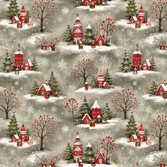 1799F-92 Cute as the Dickens - Flannel Village Scenes