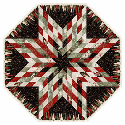 1802PMK-102 Cute as the Dickens - Minky Tree Skirt/Table Topper
