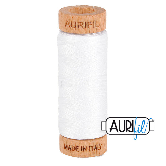 2024 WHITE 80 WT MAKO COTTON SMALL SPOOL | 280 MT.