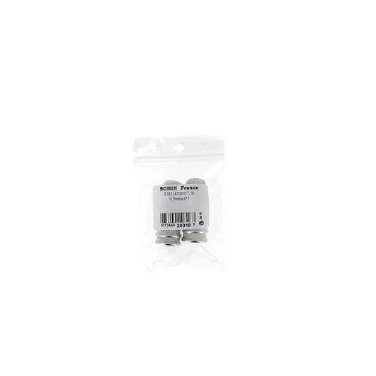 THIMBLES BRASS NICKEL  Nø7  10 pcs