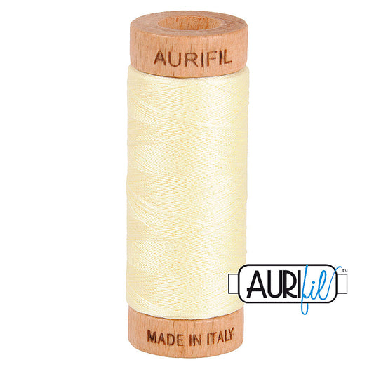 2110 LIGHT LEMON 80 WT MAKO COTTON SMALL SPOOL | 280 MT.