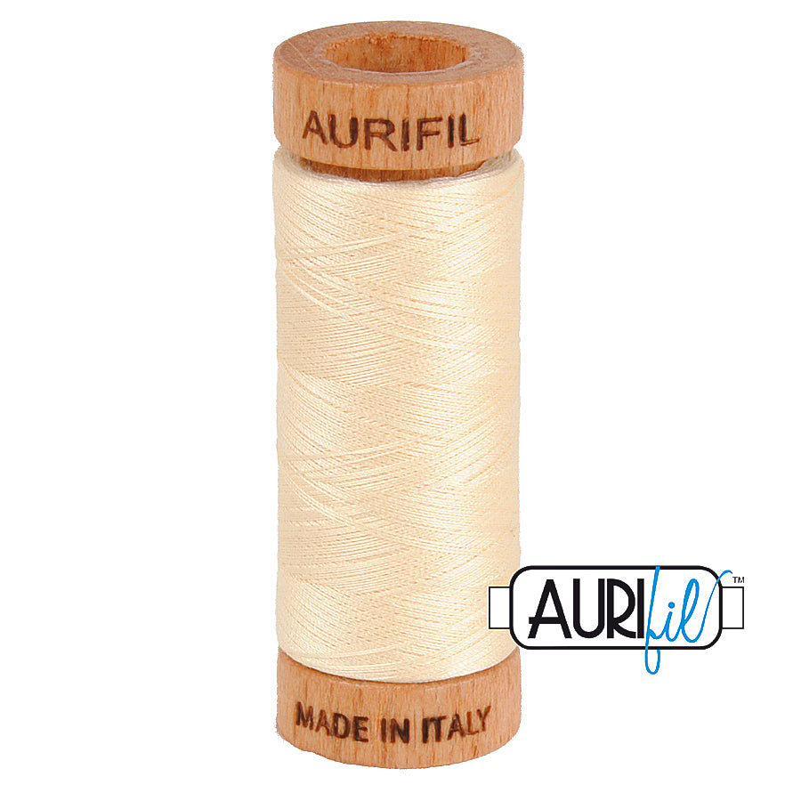 2123 BUTTER 80 WT MAKO COTTON SMALL SPOOL | 280 MT.
